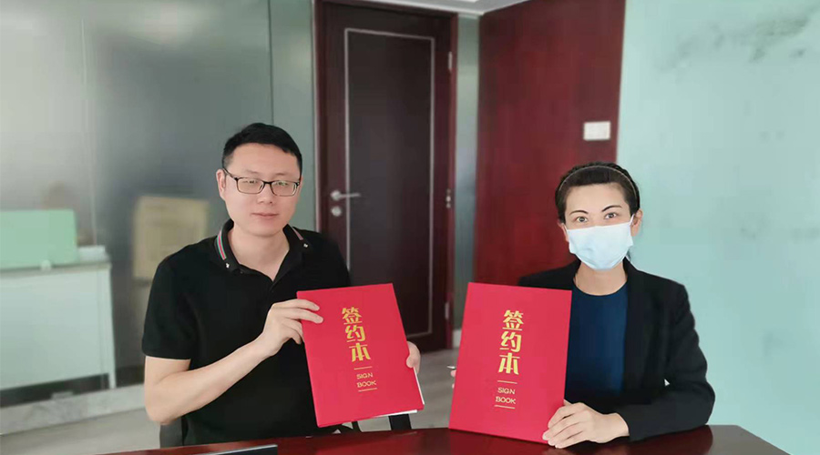 祝賀！金環(huán)電器與寧波某品牌電商客戶再次合作，簽約成功！